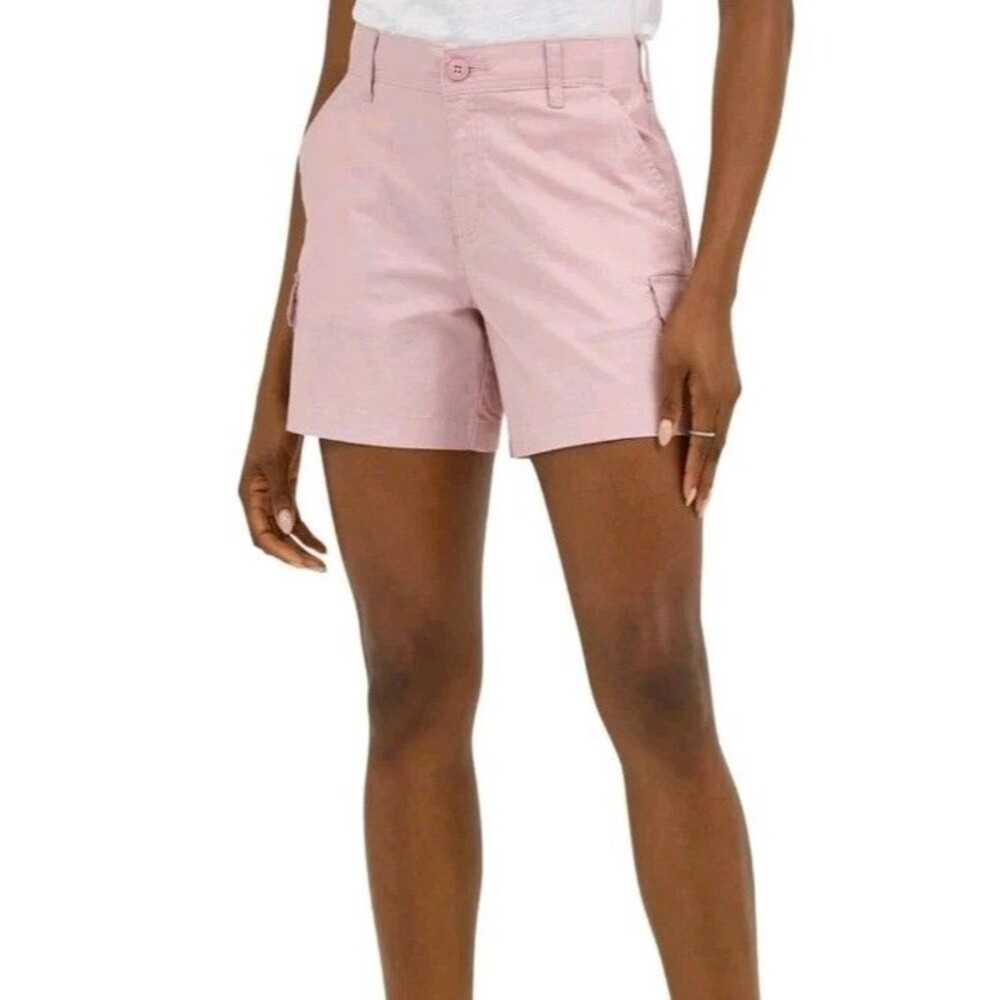 NWT Women's Lee 5" Cargo Shorts Size 8 Soft Mauve